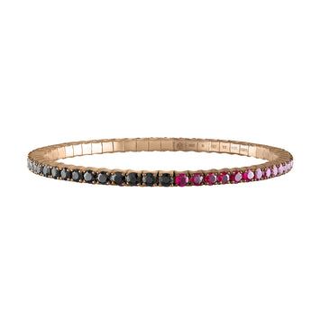 Black Diamond & Mozambique Rubies · Duet Bracelets