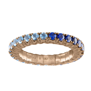 Light-Blue & Blue Sapphires · Duet Rings