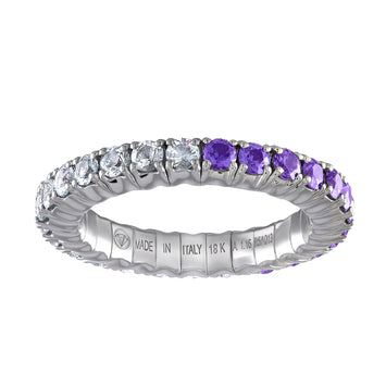 Diamond & Purple Sapphires · Duet Rings