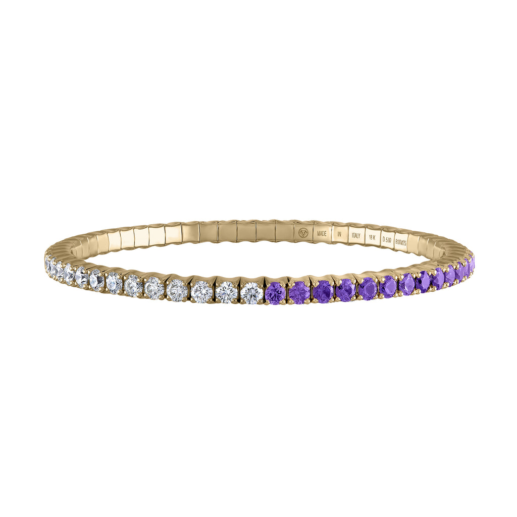 Diamond & Purple Sapphires · Duet Bracelets