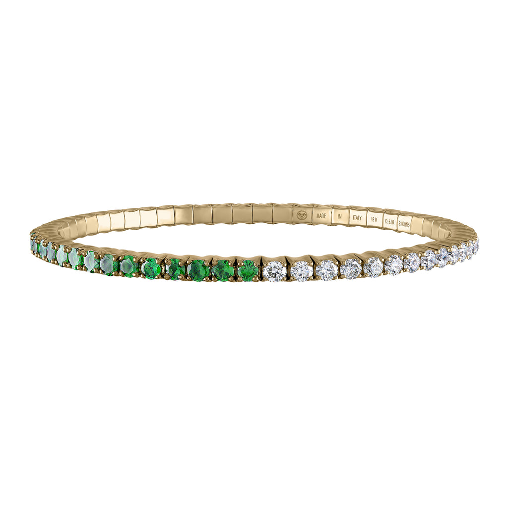 Tsavorites & Diamonds · Duet Bracelets