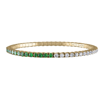 Tsavorites & Diamonds · Duet Bracelets