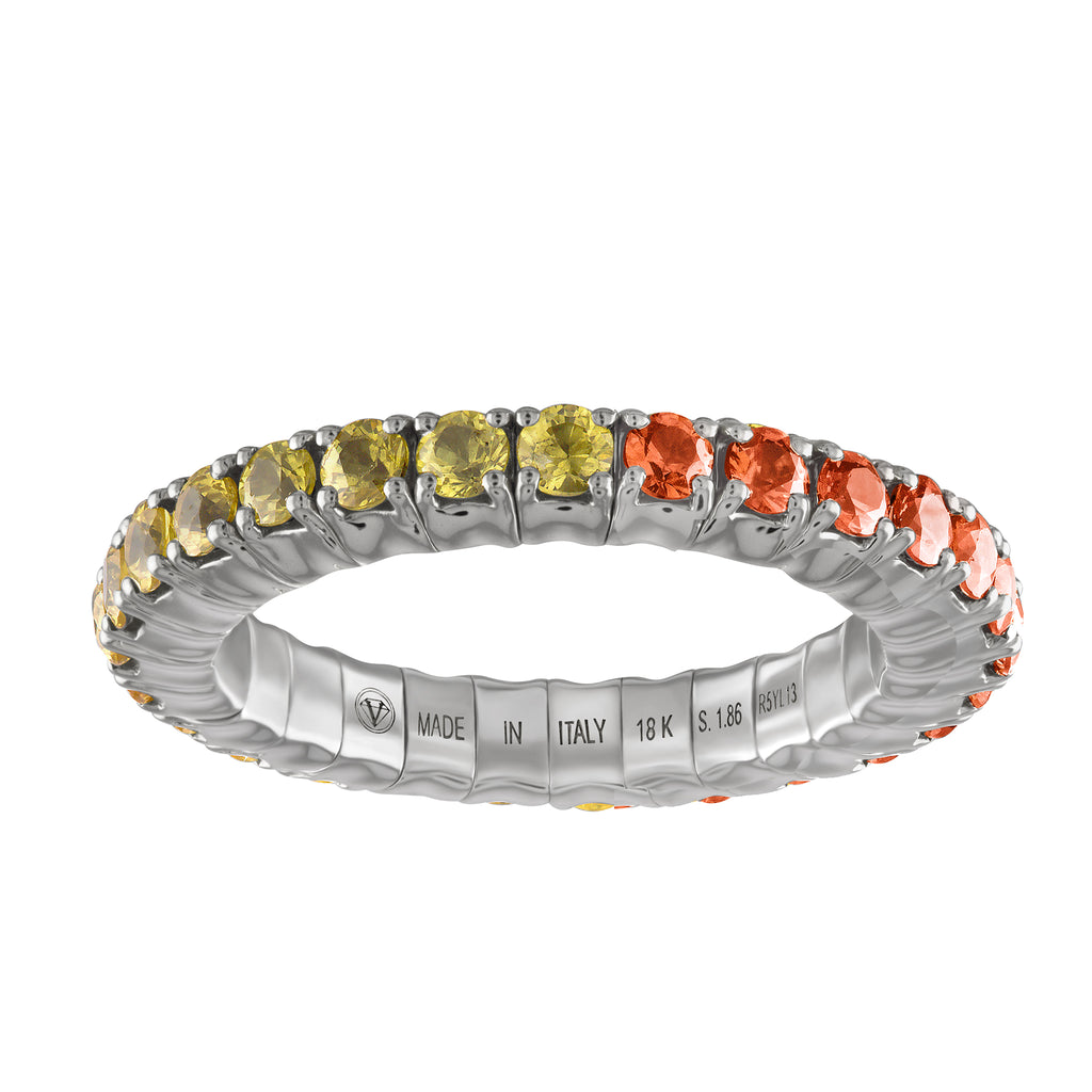 Yellow & Orange Sapphires · Duet Rings