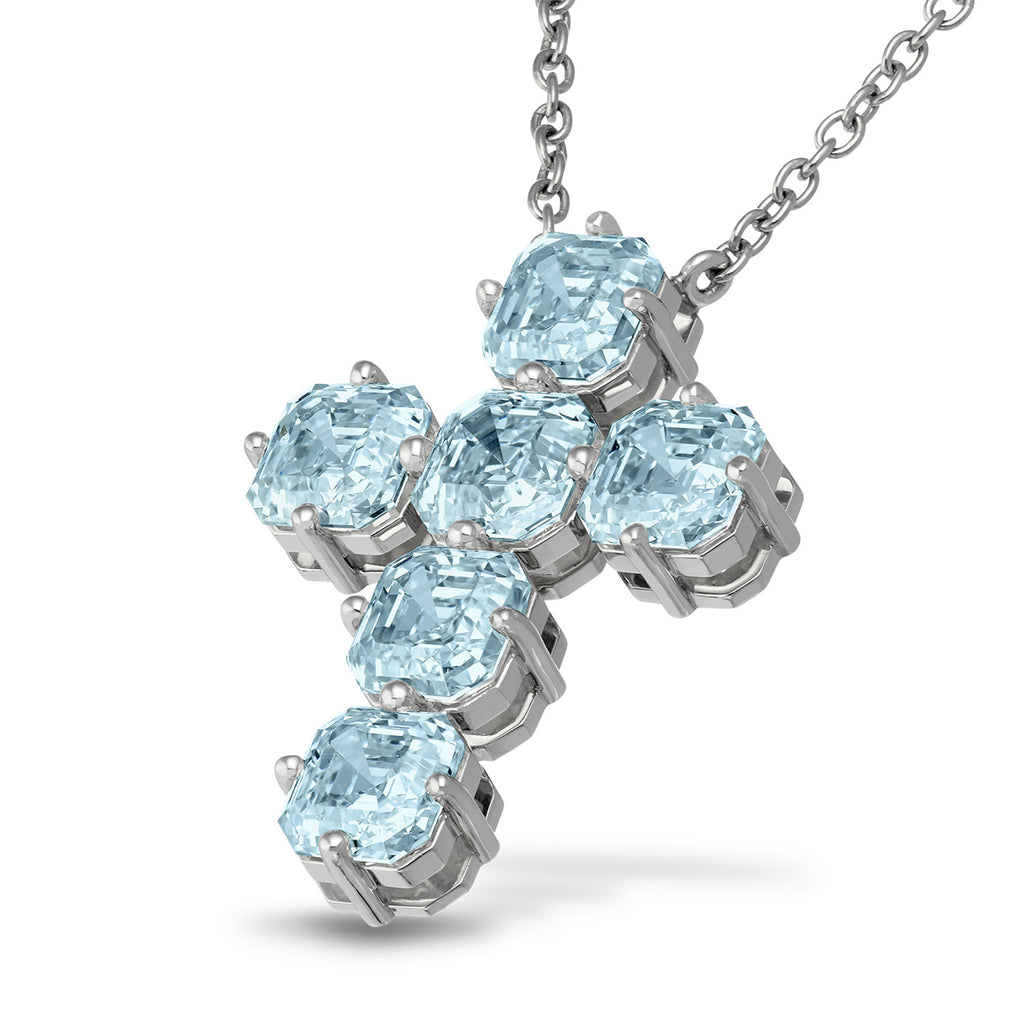 Light-Blue Sapphires Asschers