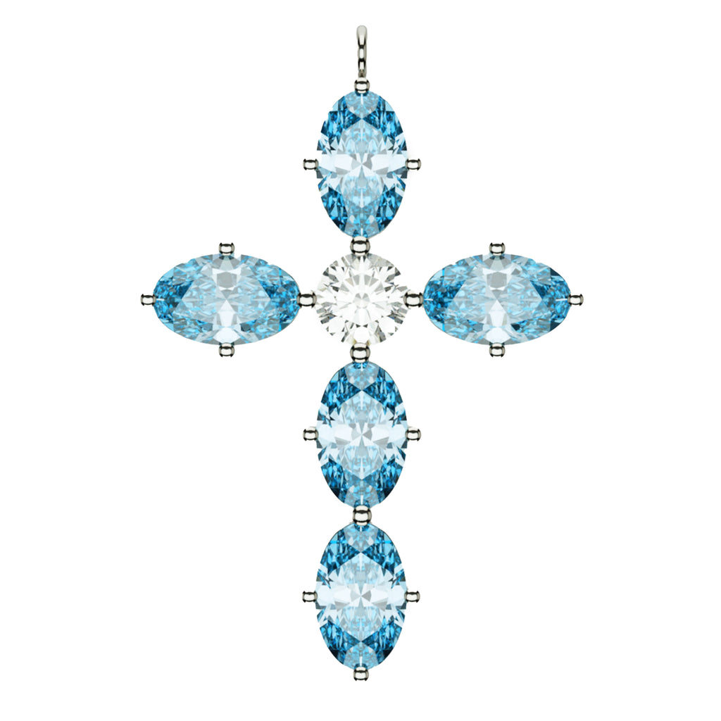 Light-Blue Sapphires Ovals